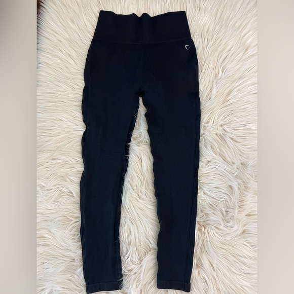 Zyia Active Set Women’s Large | Black Kettlebell Tank & Ribbed High-Waist Leggin - Picture 6 of 7